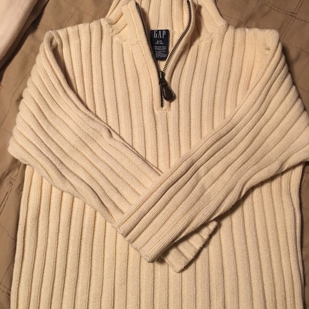 Boys 3/4 zip sweater